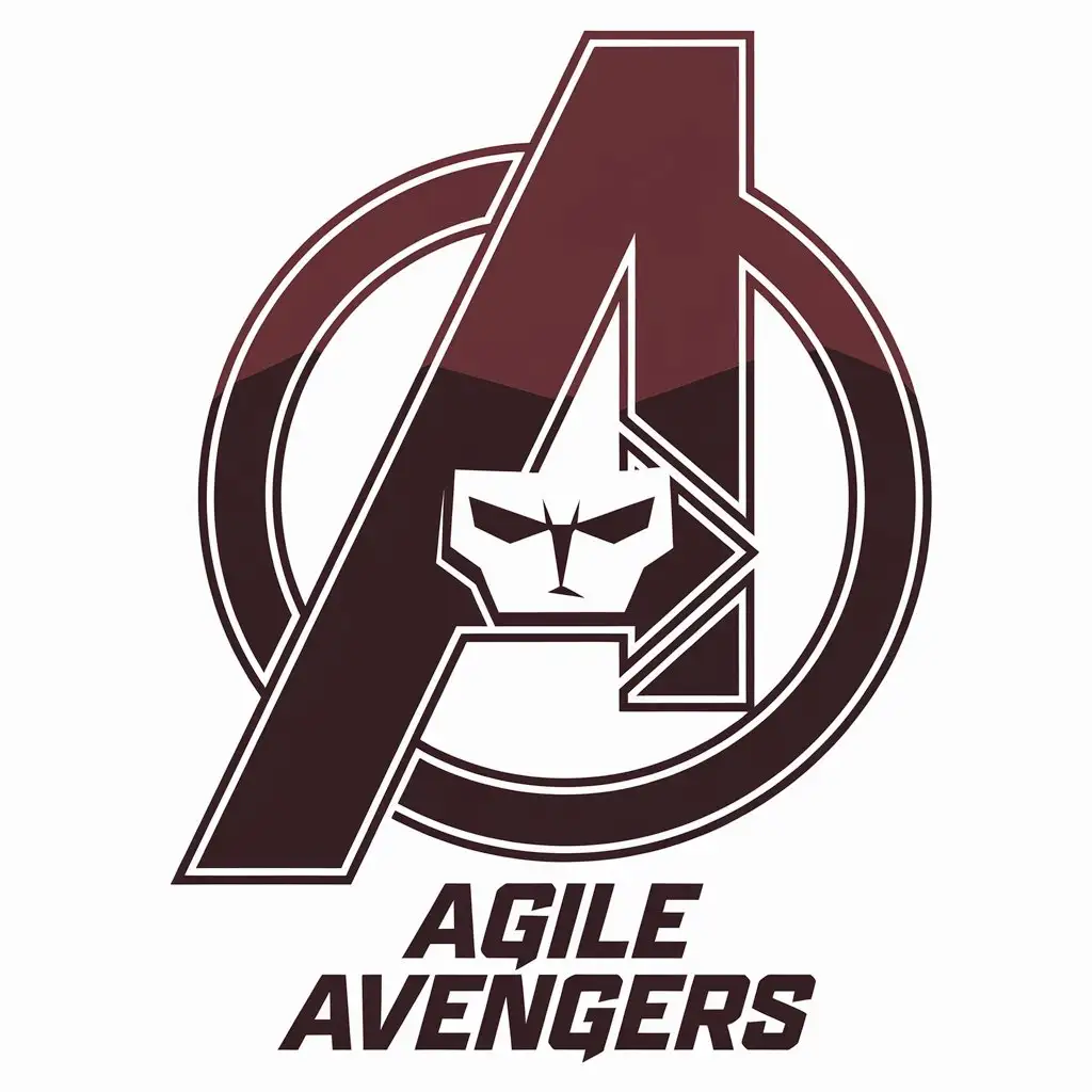 LOGO Design for Agile Avengers Modern and Minimalist Vector Design with Clear Background