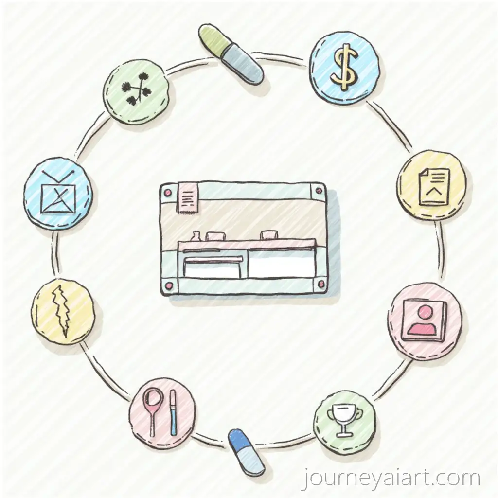 Illustration-of-Biomedicine-Payment-Methods-with-Dollar-Signs-and-Capsules