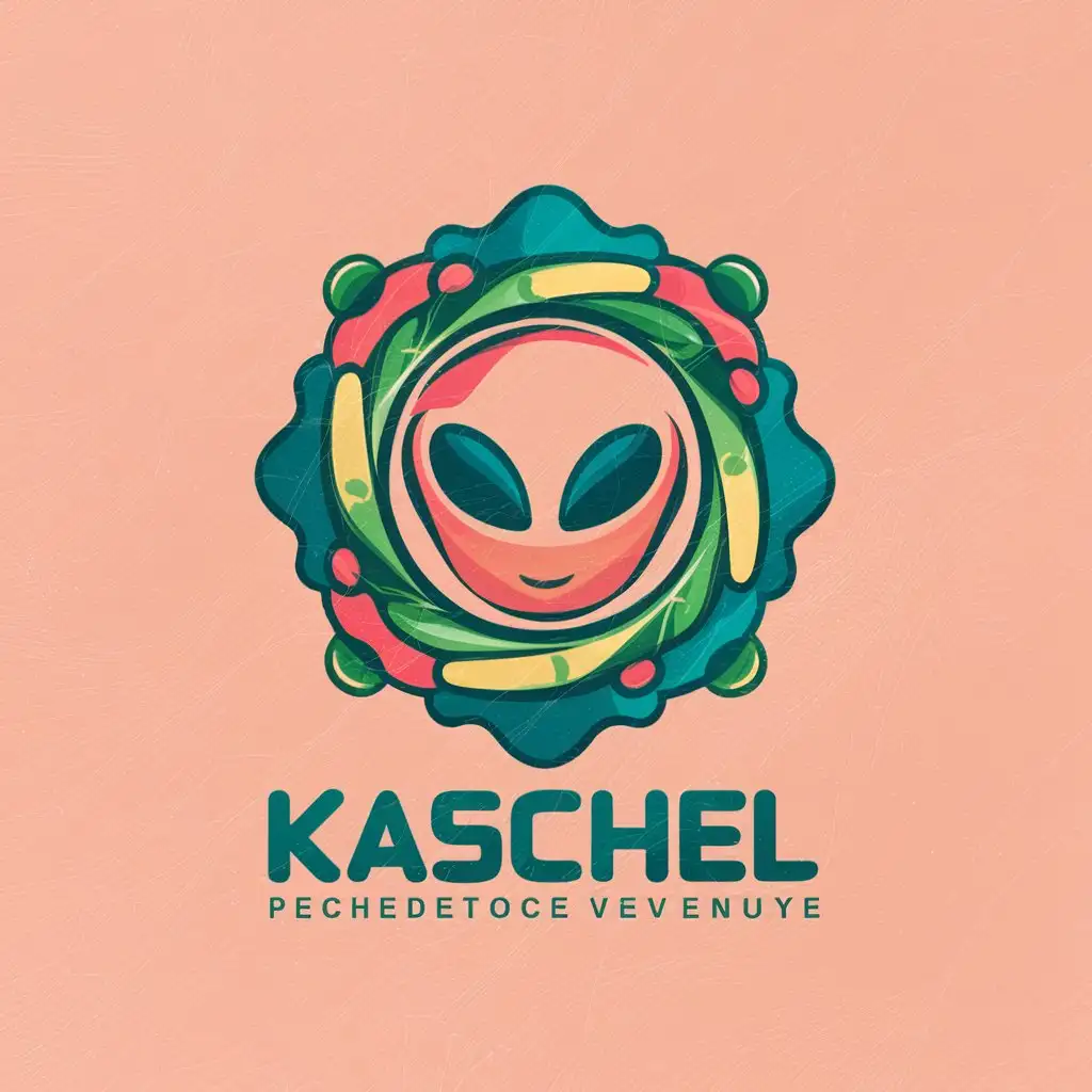 LOGO Design For Kaschel Psychedelic Space Abstract Music Technology Alien Theme