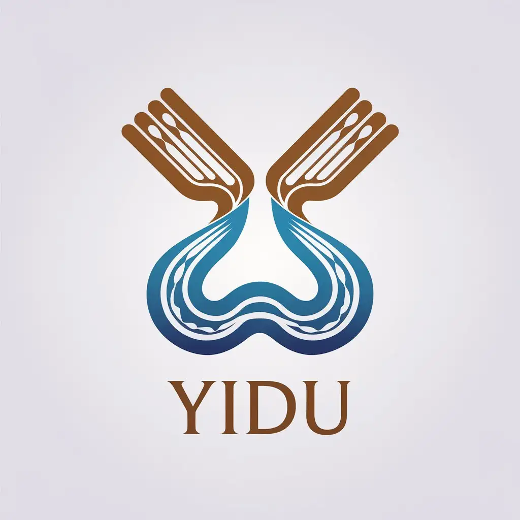 LOGO-Design-for-Yidu-Minimalist-Confluence-of-Qingjiang-and-Changjiang-Rivers-for-Travel-Industry