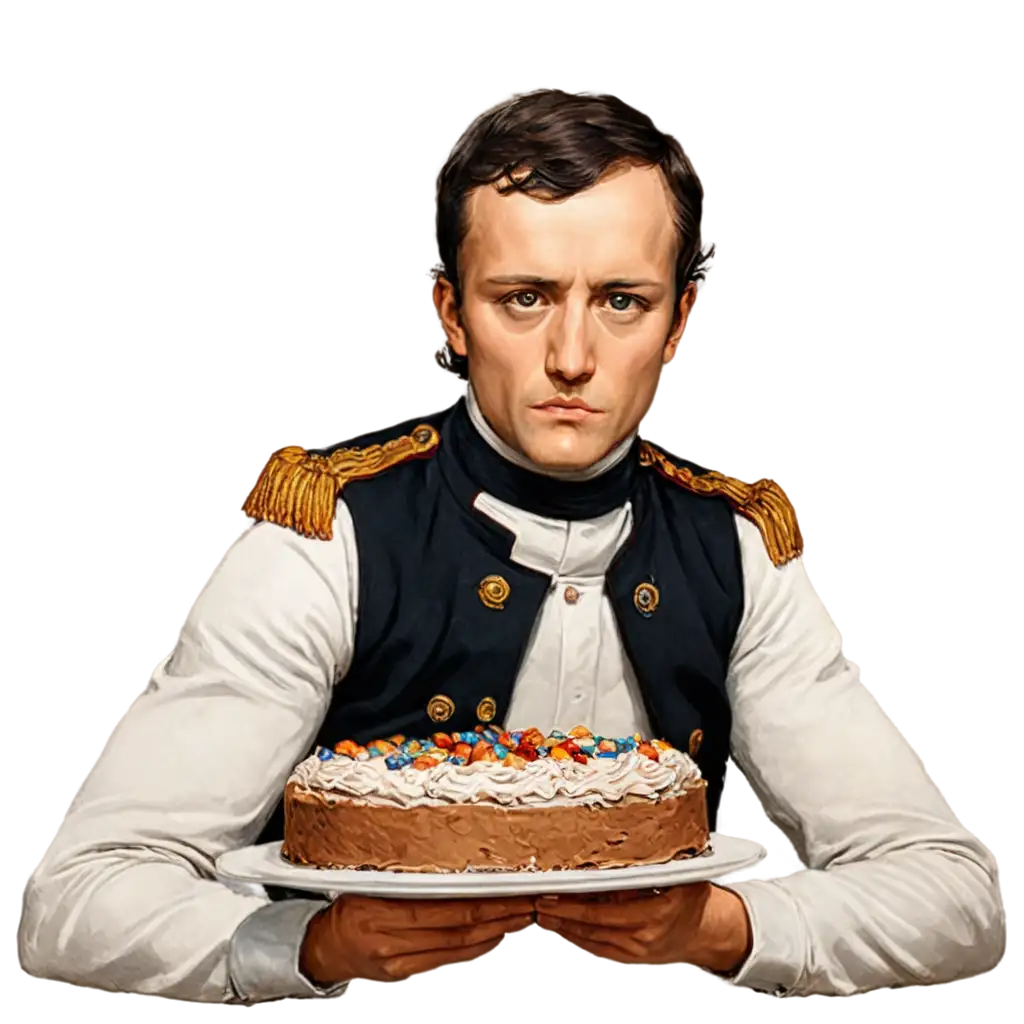 Napoleon-Eats-Cake-PNG-Image-HighQuality-Transparent-Format-for-Creative-Use