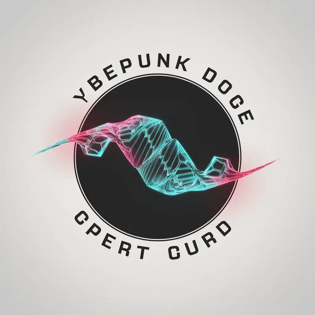 LOGO Design for CyberWave 3D Cyberpunk Waveform for Entertainment Industry