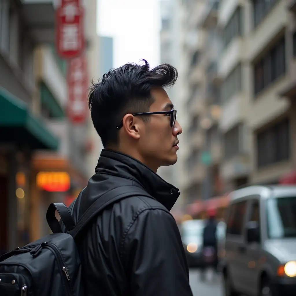 Cantonese-Man-with-Black-Hair-in-a-Hong-Kong-Street-View