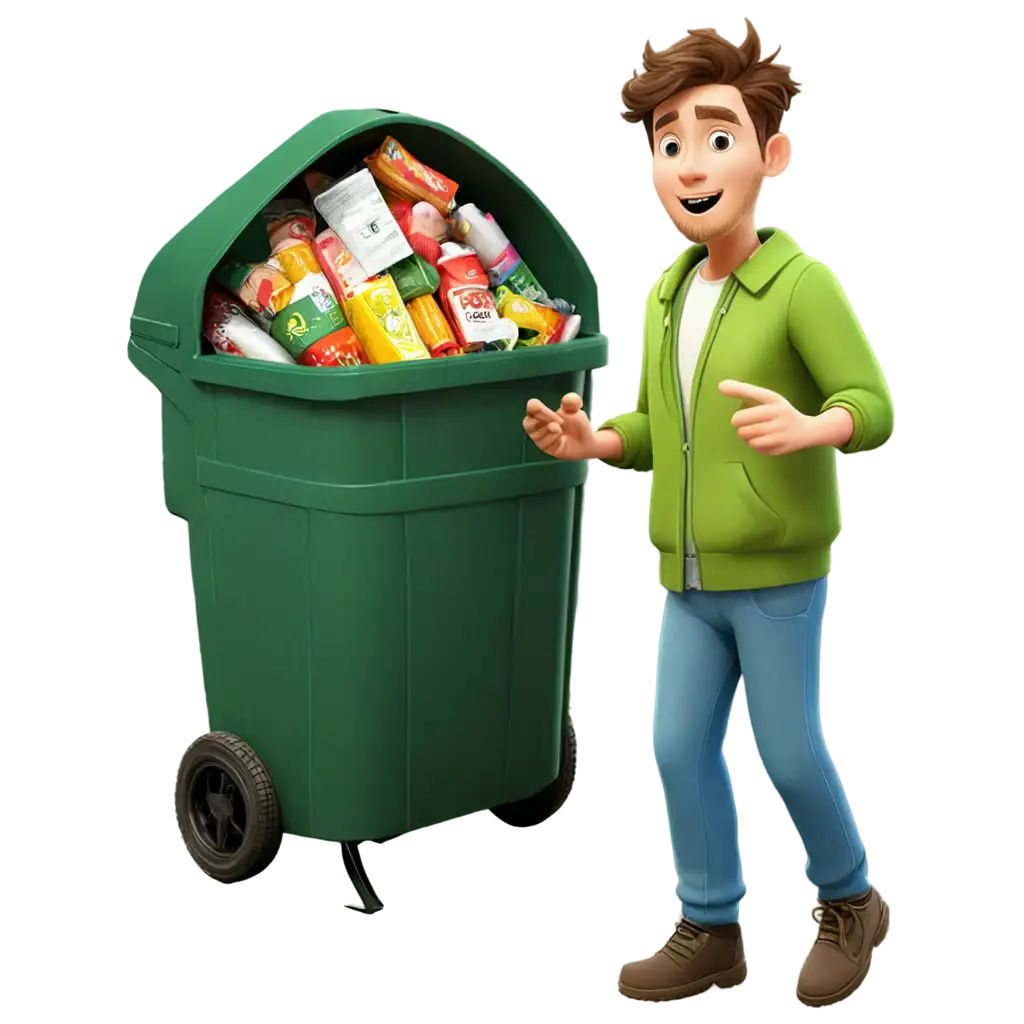 Cartoon-PNG-of-Throwing-Food-Waste-into-a-Waste-Skip-Promote-EcoFriendly-Practices