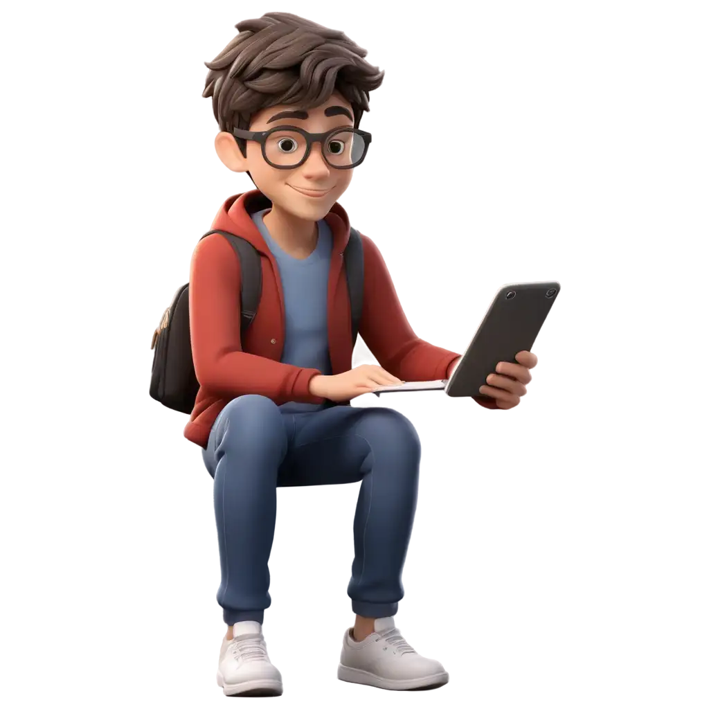 3D-PNG-Image-of-Teenage-Boy-Learning-from-a-Mobile-App-Enhance-Study-Work