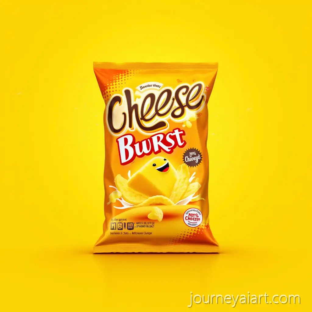 Cheese-burst-chip-designRetro-PopInspired-Cheese-Burst-Chips-Packet-Design