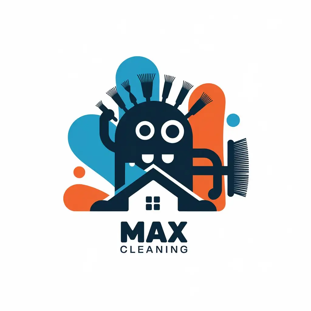 LOGO Design for Max Cleaning Modern and Sleek with Carpet Imagery and Cleaning Tools