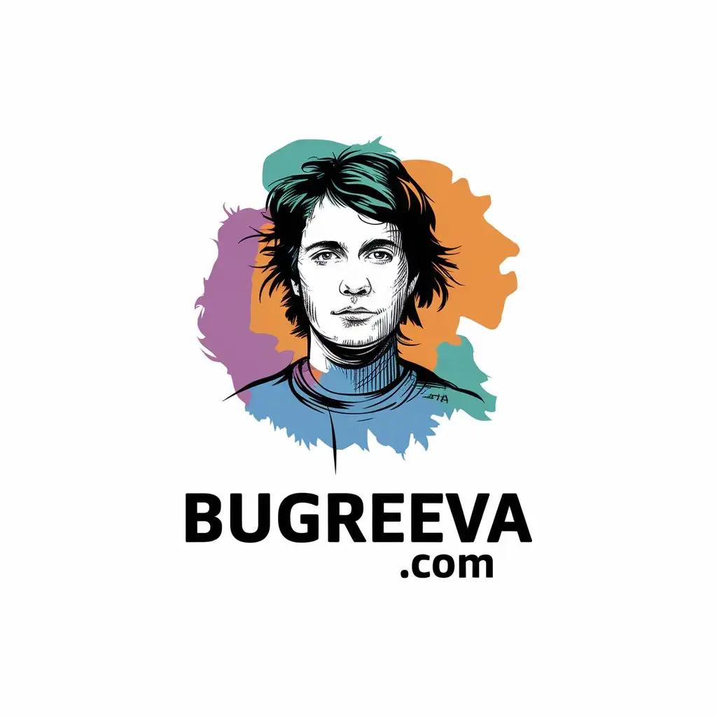 LOGO-Design-for-Bugreevacom-Artistic-Portrait-Sketch-with-a-Modern-Aesthetic