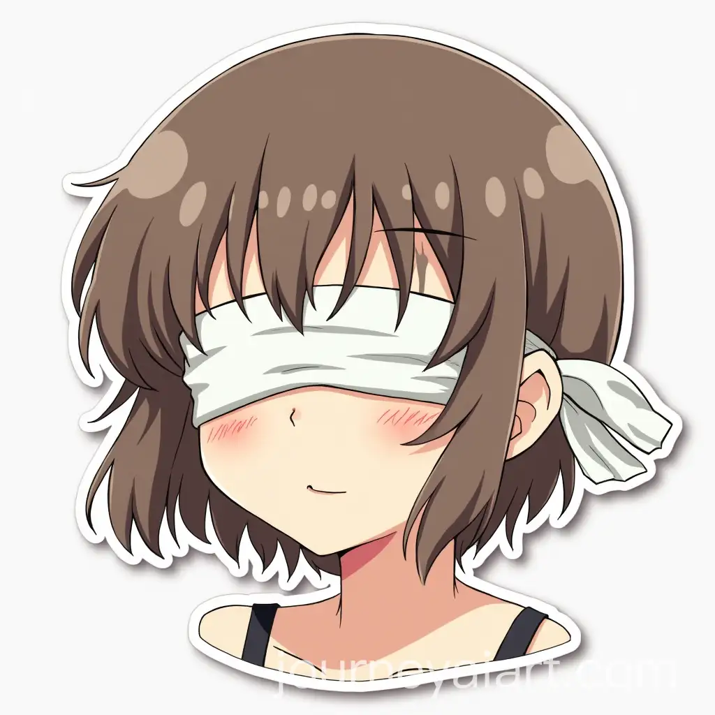 Anime-Sticker-of-Gojo-Satorus-Iconic-Blindfold-with-Intricate-Fabric-Folds