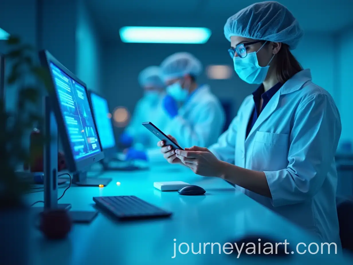 Medical-Research-Laboratory-with-Data-Exchange-and-Advanced-Technology