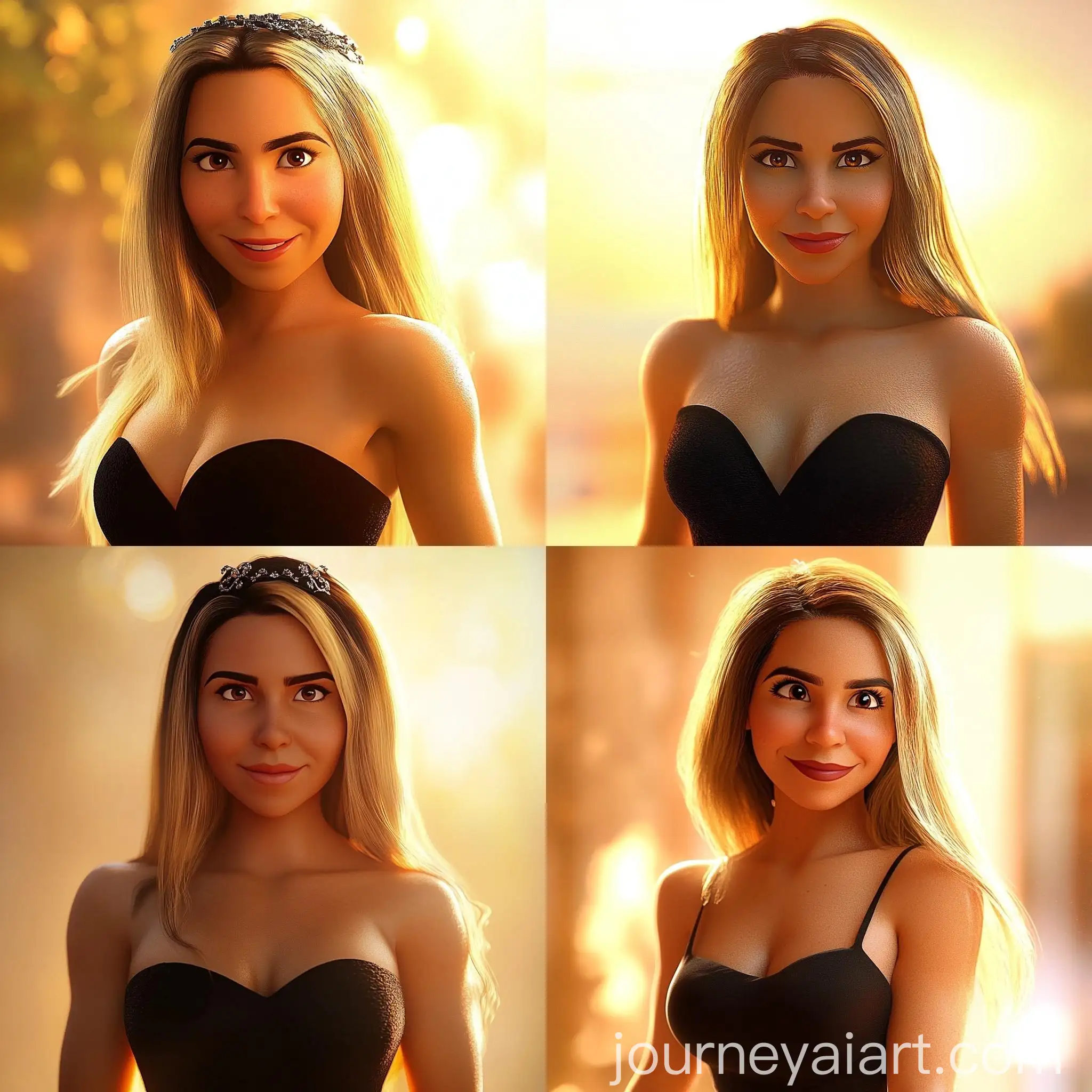 Youthful-Disney-Pixar-Style-Woman-with-Long-Blonde-Hair-and-Black-Tiara
