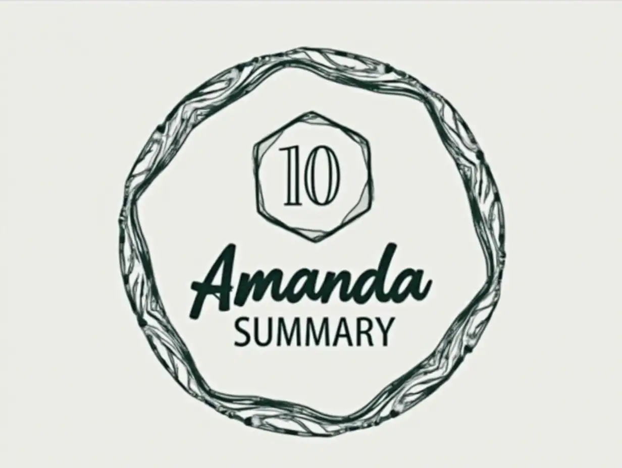 Amanda Summary Class 10 make a logo