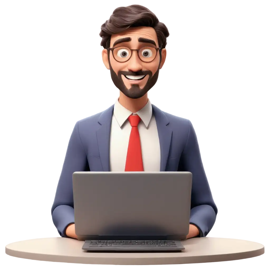 ProfessionalPNG-Image-Optimization-Computer-Teacher-in-Hiring-Cartoon-PNG-Ideal-for-Educational-and-Recruitment-Graphics