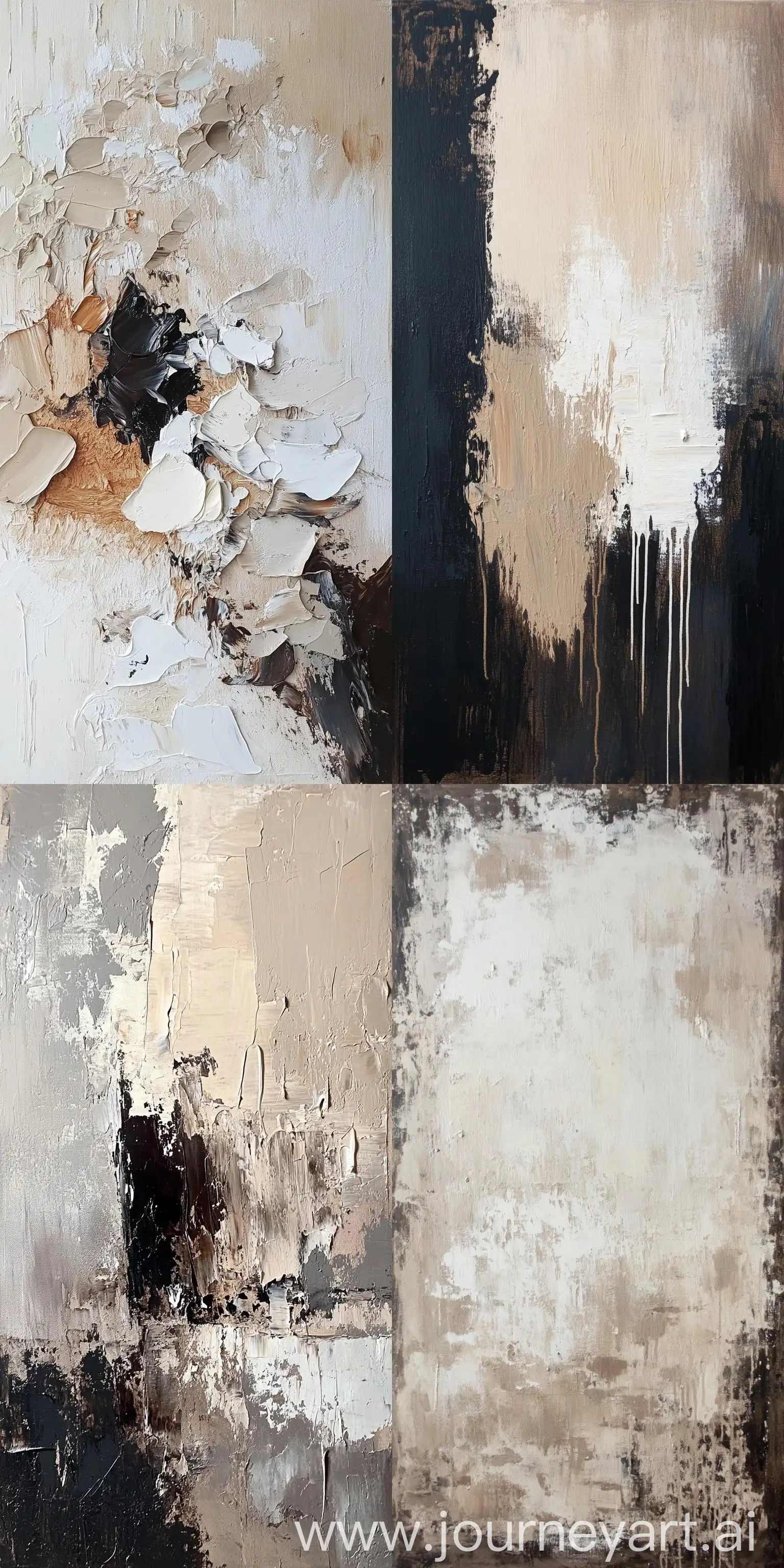 Abstract-Oil-Painting-with-Big-Textured-Strokes-in-Dark-Beige-and-Mocha