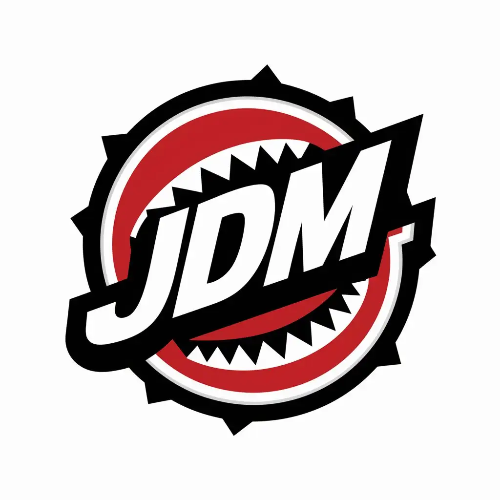 LOGO Design For JDM 3D Shark Head Symbol with Clear Background