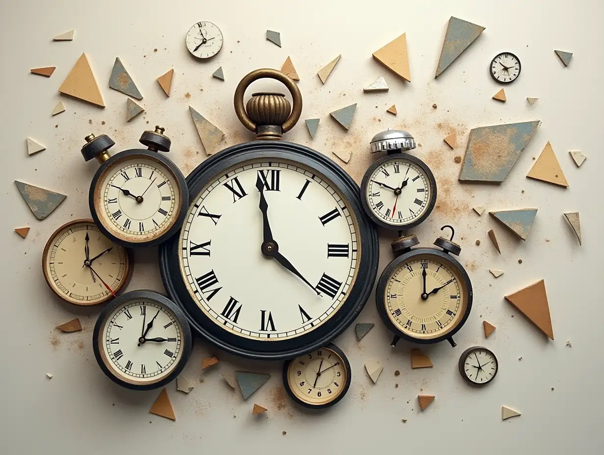 Artistic-Composition-of-Broken-and-Fragmented-Clock-Pieces