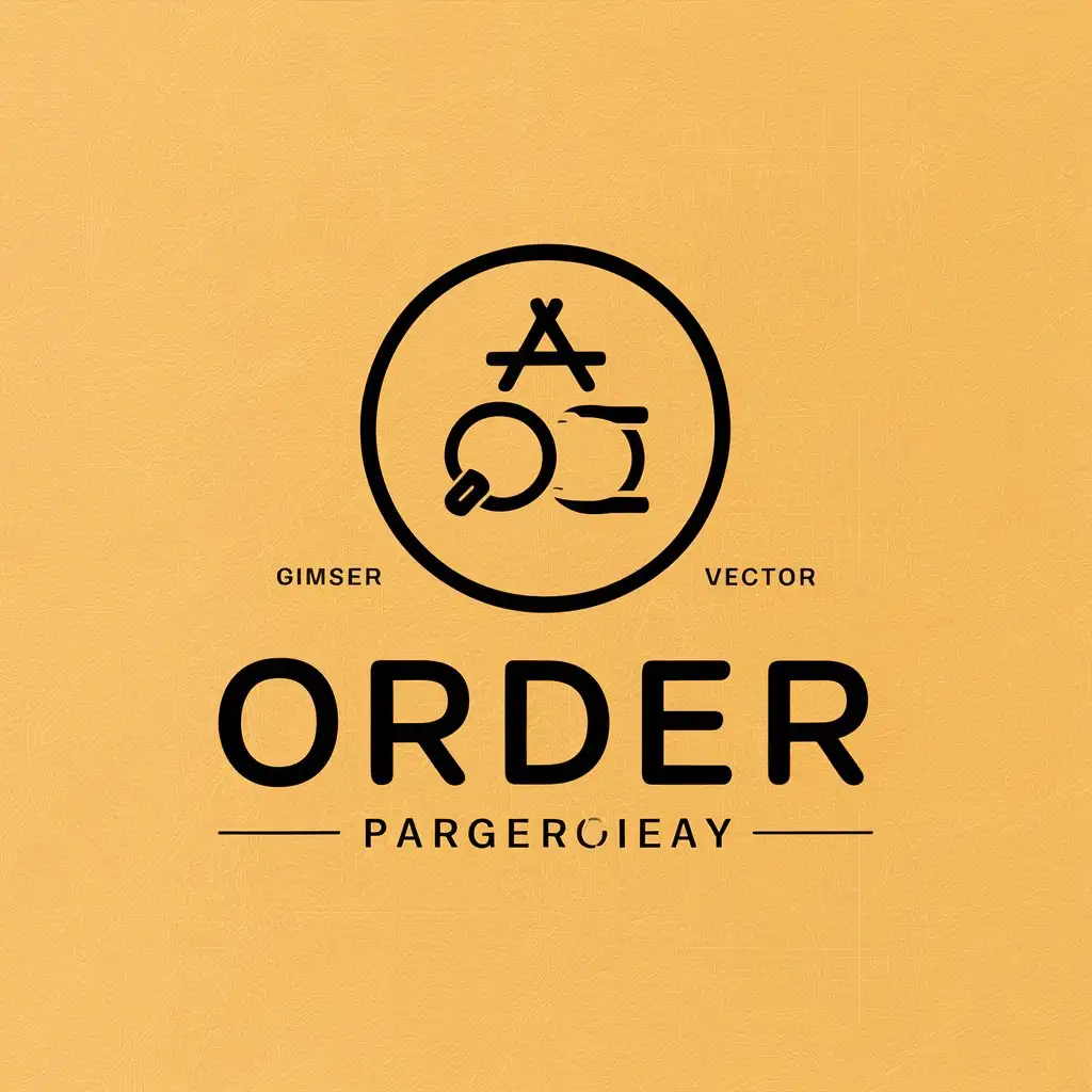 a vector logo design,with the text "order", main symbol:orders,Moderate,clear background