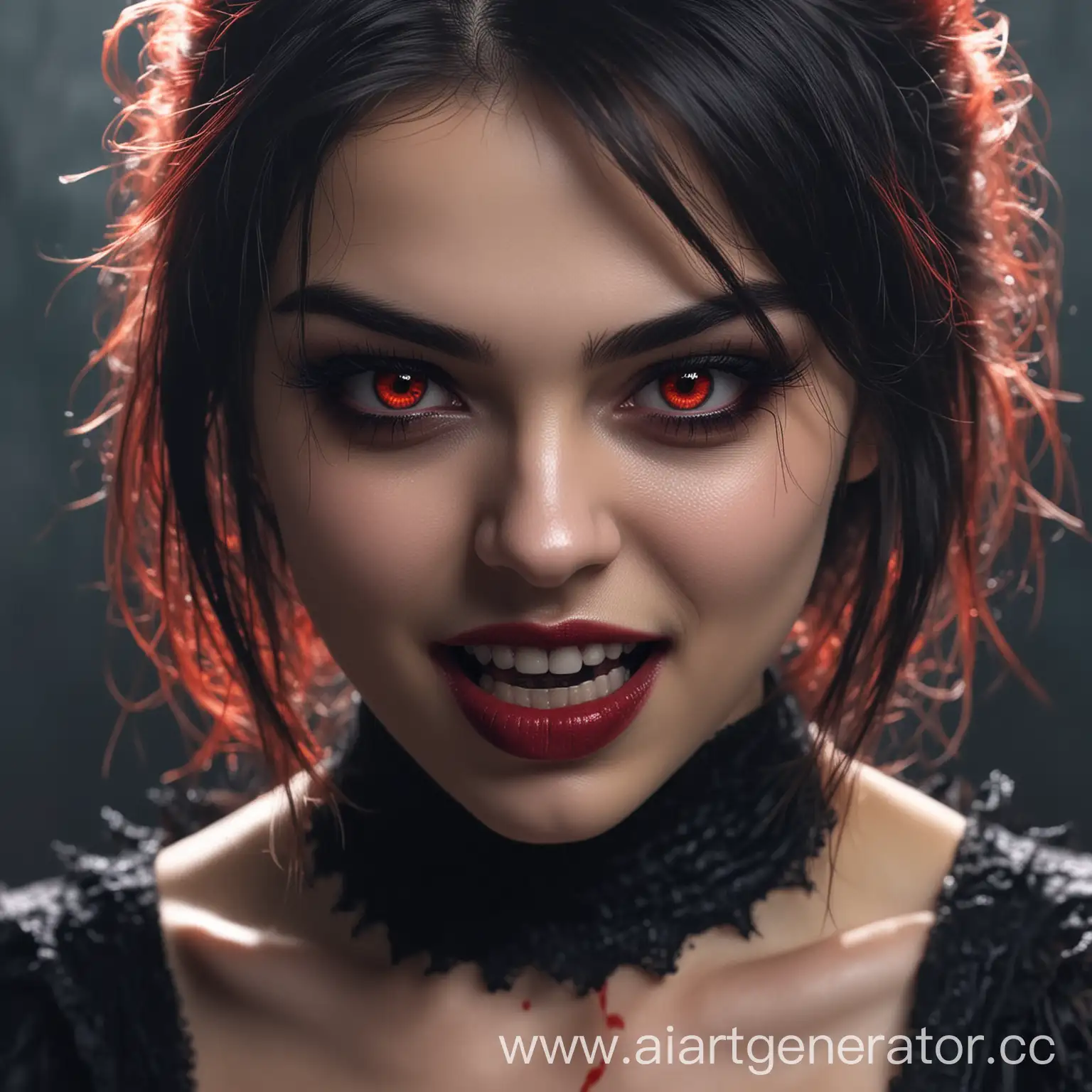 Vivid-4K-Girl-Vampire-with-Fangs-and-Red-Eyes