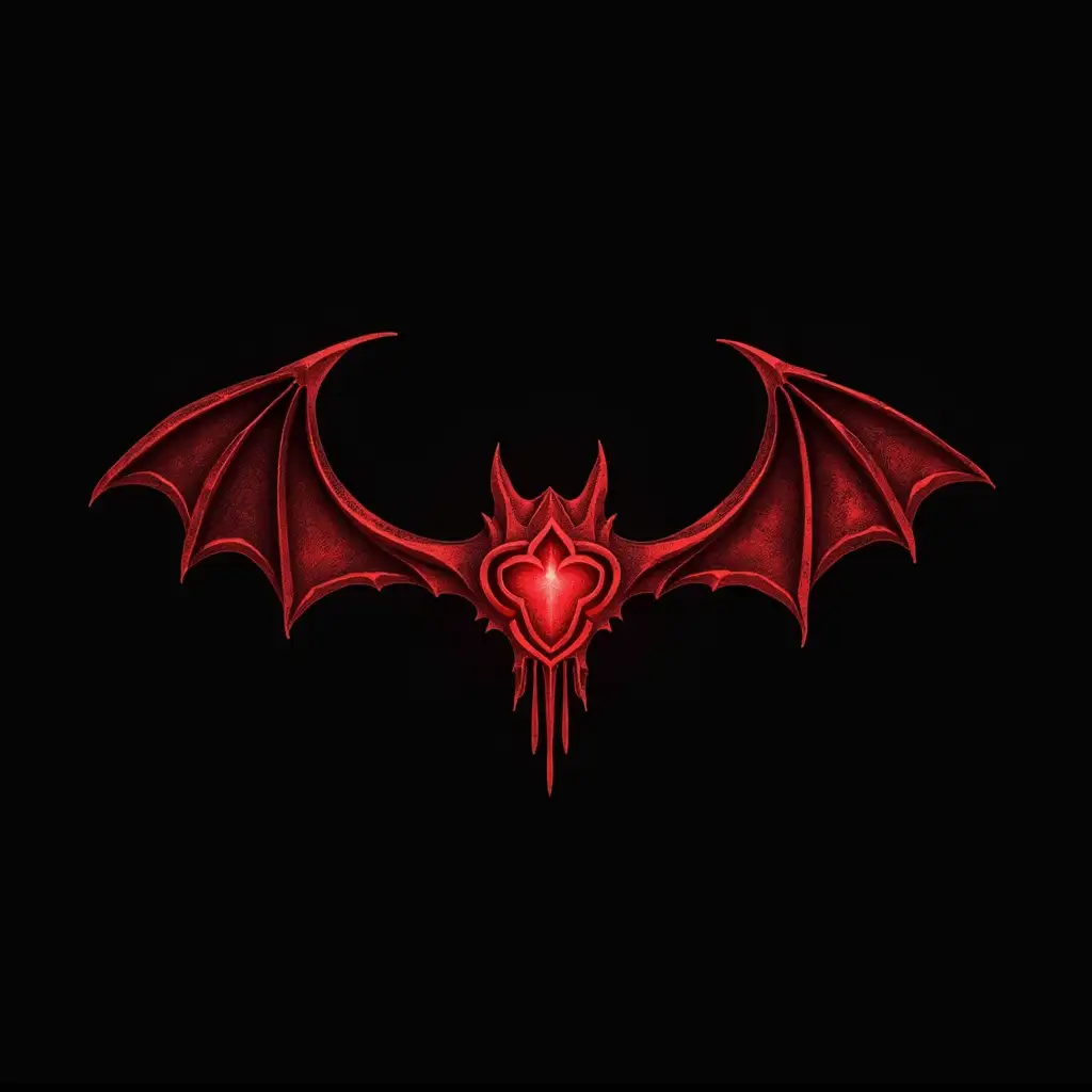 logo in vampire style, with the inscription Elusive