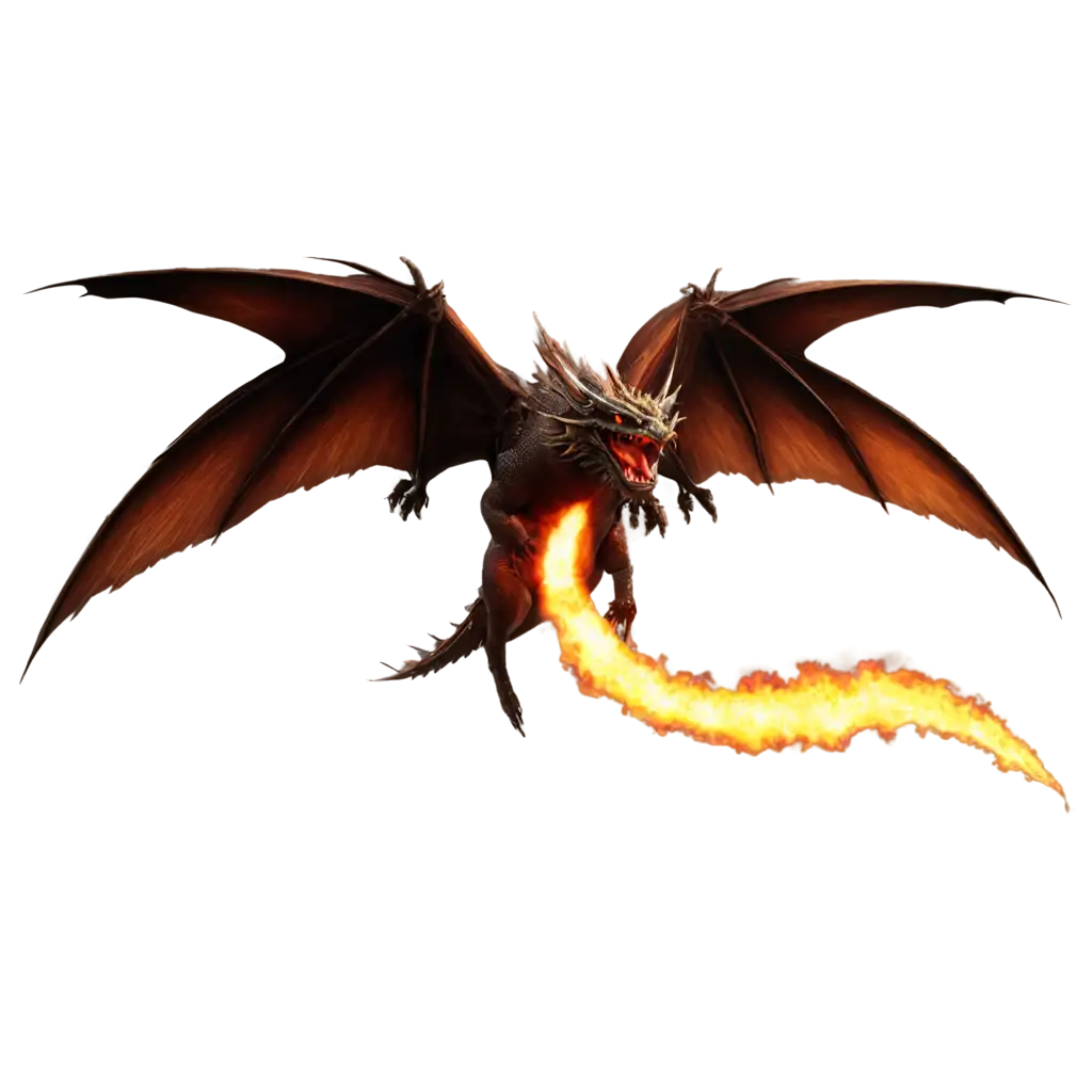 HighResolution-PNG-Image-of-a-Flying-Dragon-Breathing-Fire-in-an-Epic-Battle-Scene