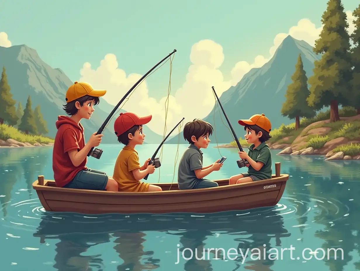 Friends-Enjoying-a-Fishing-Trip-Together