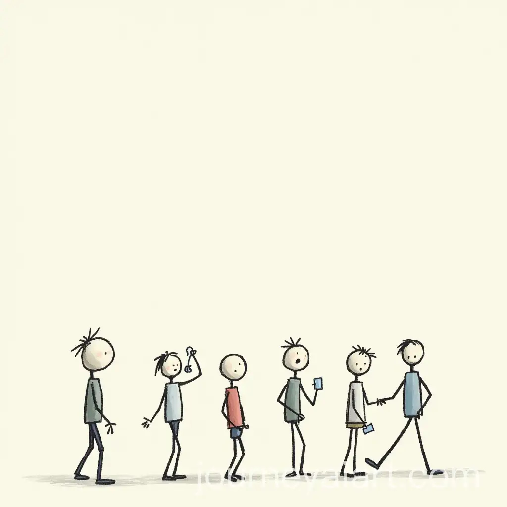 Lonely-Stick-Figure-Depiction-of-Feeling-Rejected-for-Being-Different