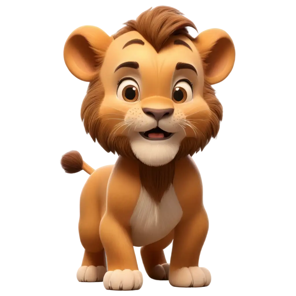 Cute-Lion-Animation-PNG-HighQuality-Transparent-Image-for-Creative-Projects