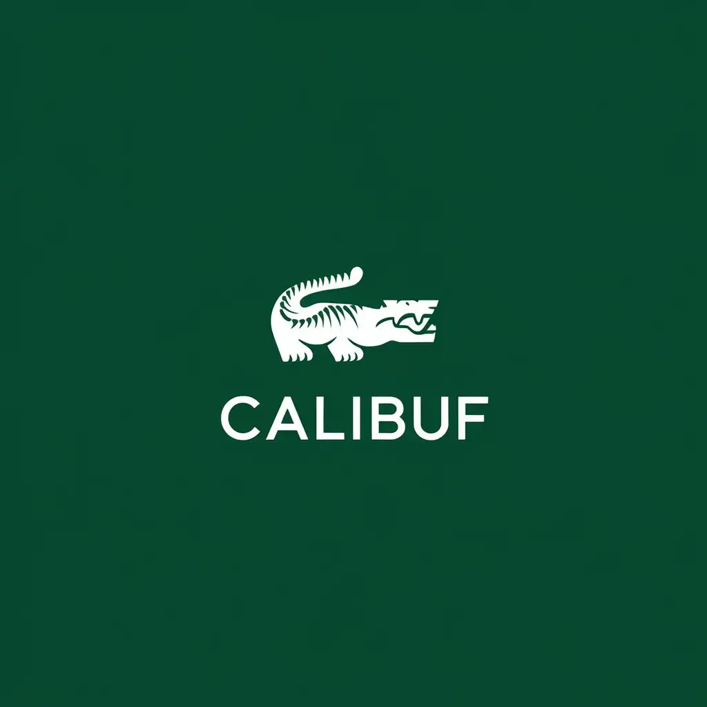 LOGO Design for Calibuf Elegant White Tiger Symbol with Minimalistic Style