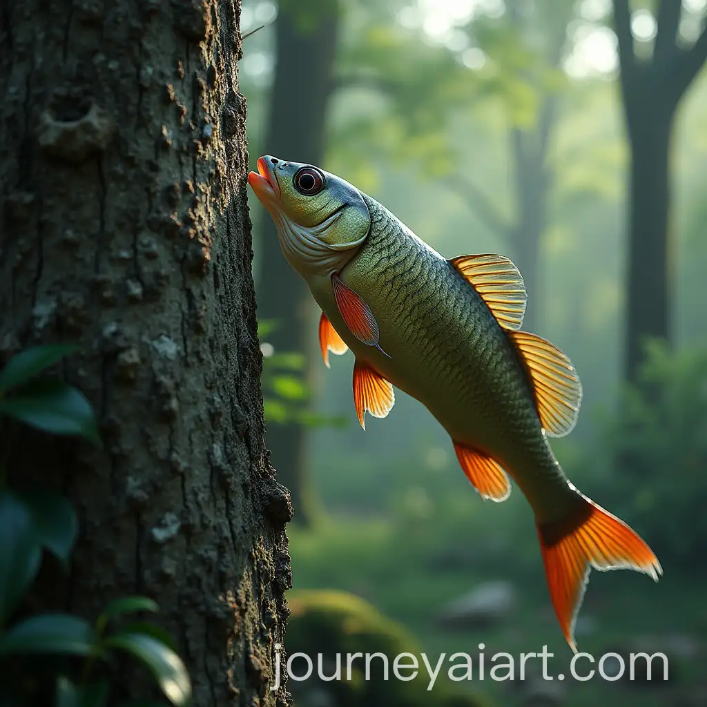 Fish-Climbing-Tree-in-Switzerland