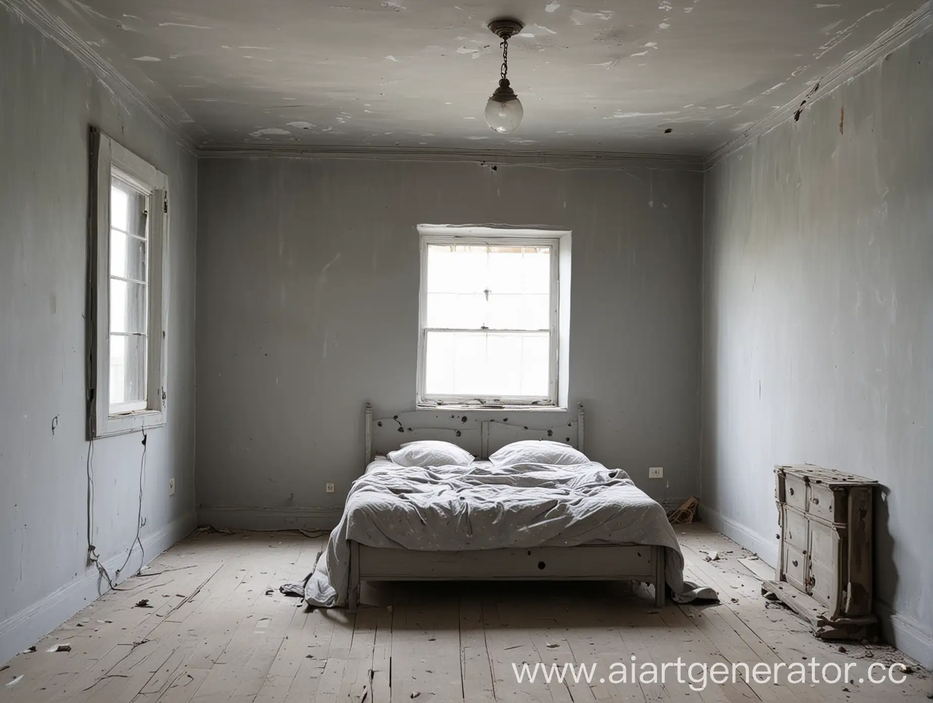 Old-Gray-Room-with-a-Holey-Bed