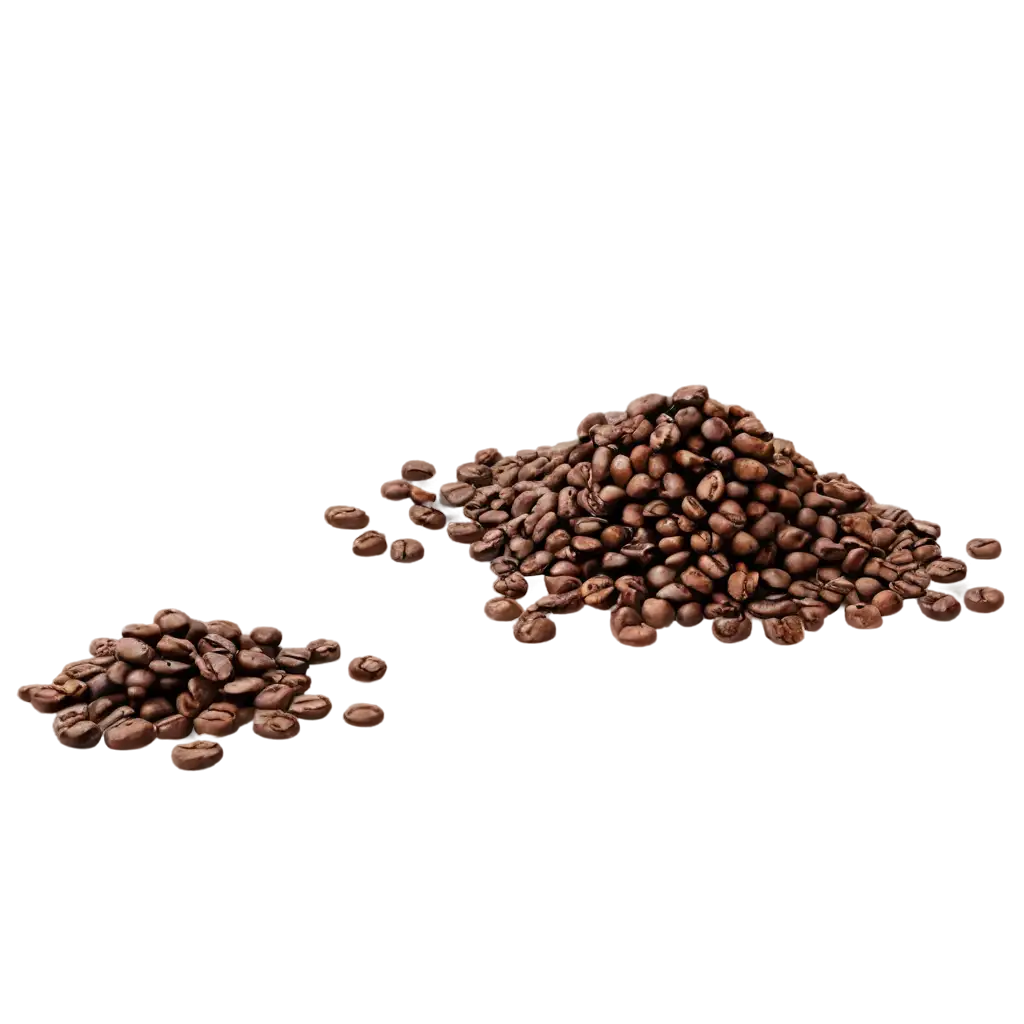 PNG-Image-of-a-Pile-of-Coffee-Beans-Scattered-on-a-Table-HighQuality-Visual-Representation