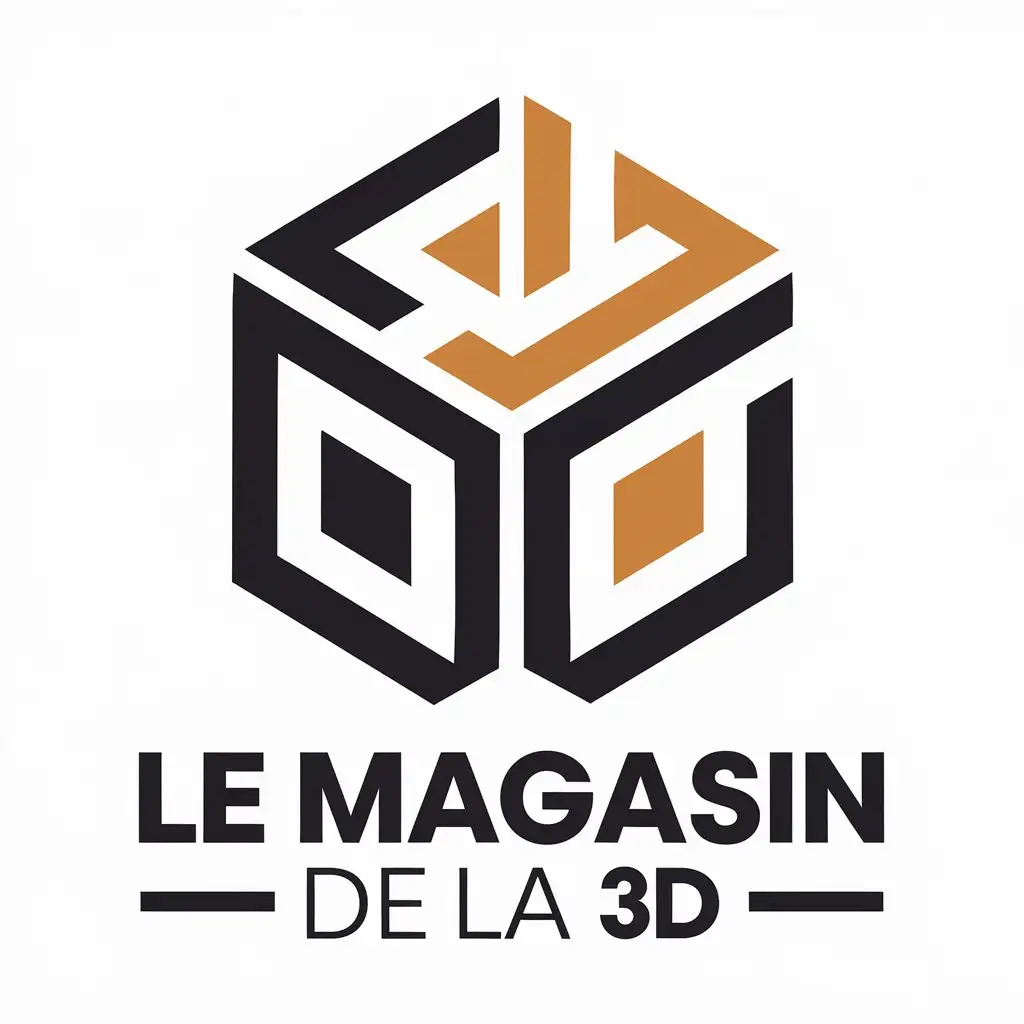 LOGO-Design-For-Le-Magasin-de-la-3D-Cubic-Symbol-in-Retail-Industry