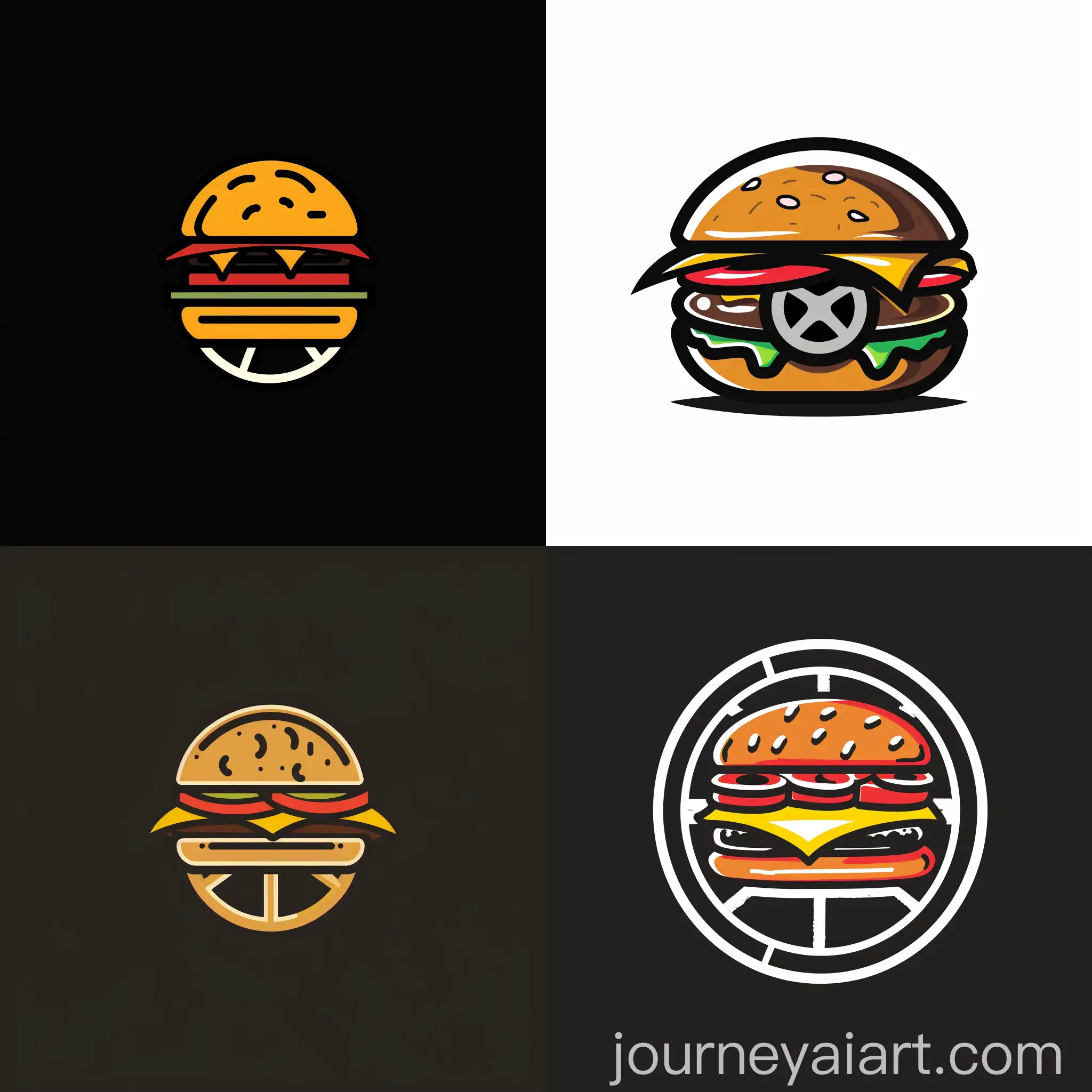 Media-Channel-Logo-Burger-with-Car-Wheel-Patty