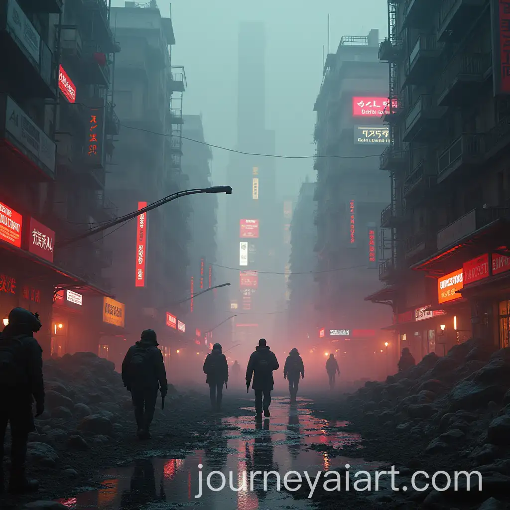 Cyberpunk-PostApocalyptic-SciFi-War-Scene-with-Futuristic-Technology