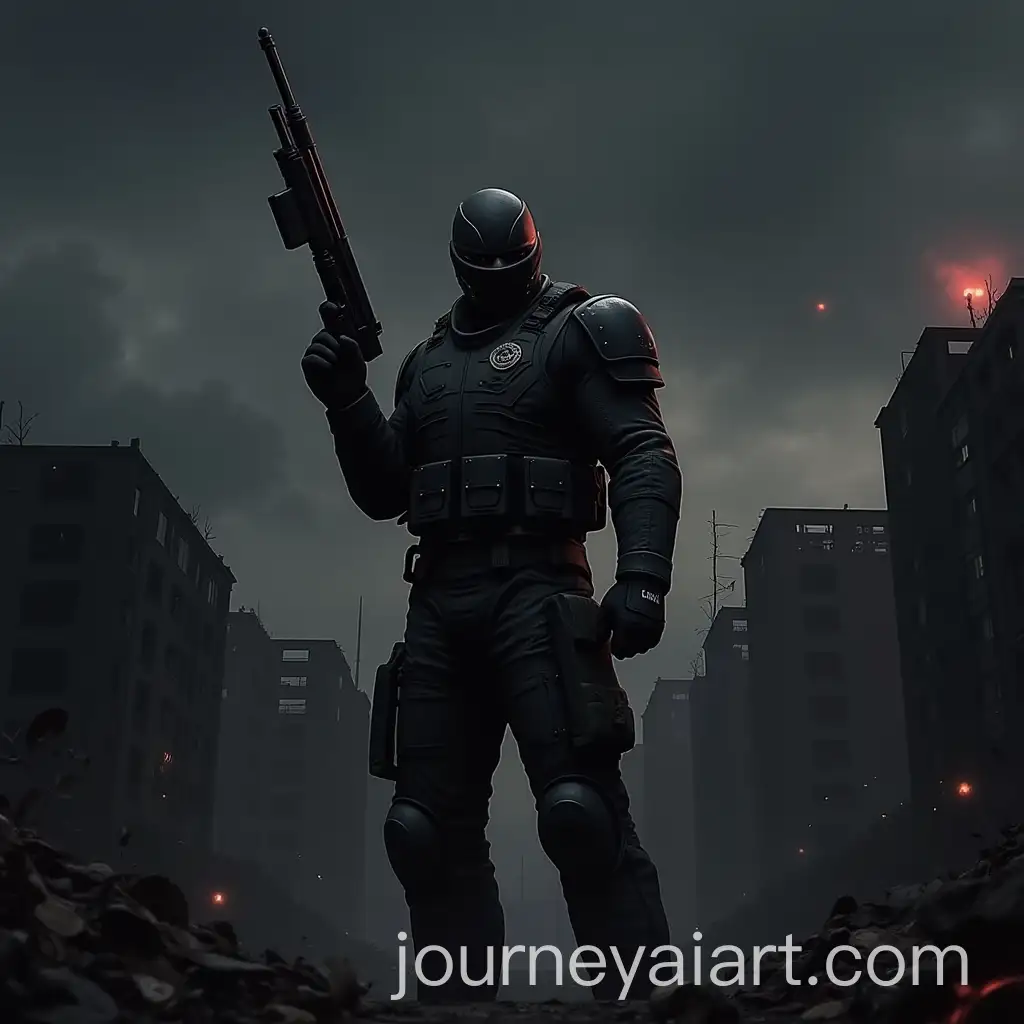 Stalker-2-Character-in-a-Destroyed-City-Holding-Weapon