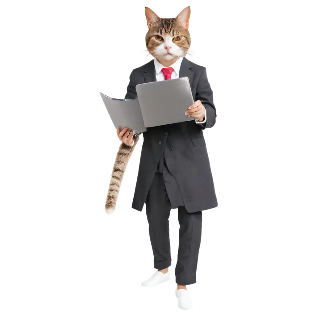 Working-Cat-PNG-Image-High-Quality-Versatile-for-Various-Uses