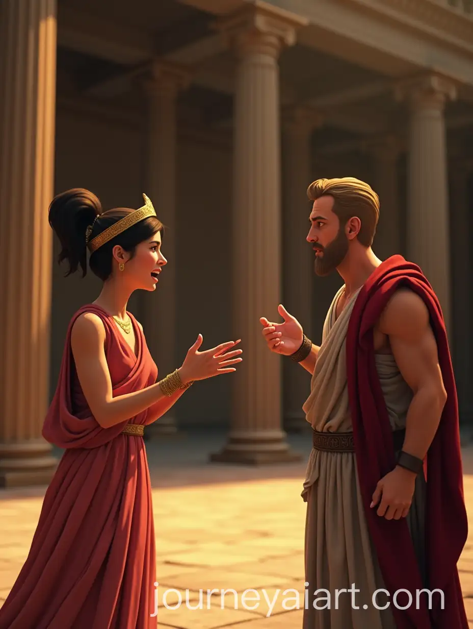 Dramatic-Confrontation-Between-Antigone-and-Creon-in-Ancient-Palace