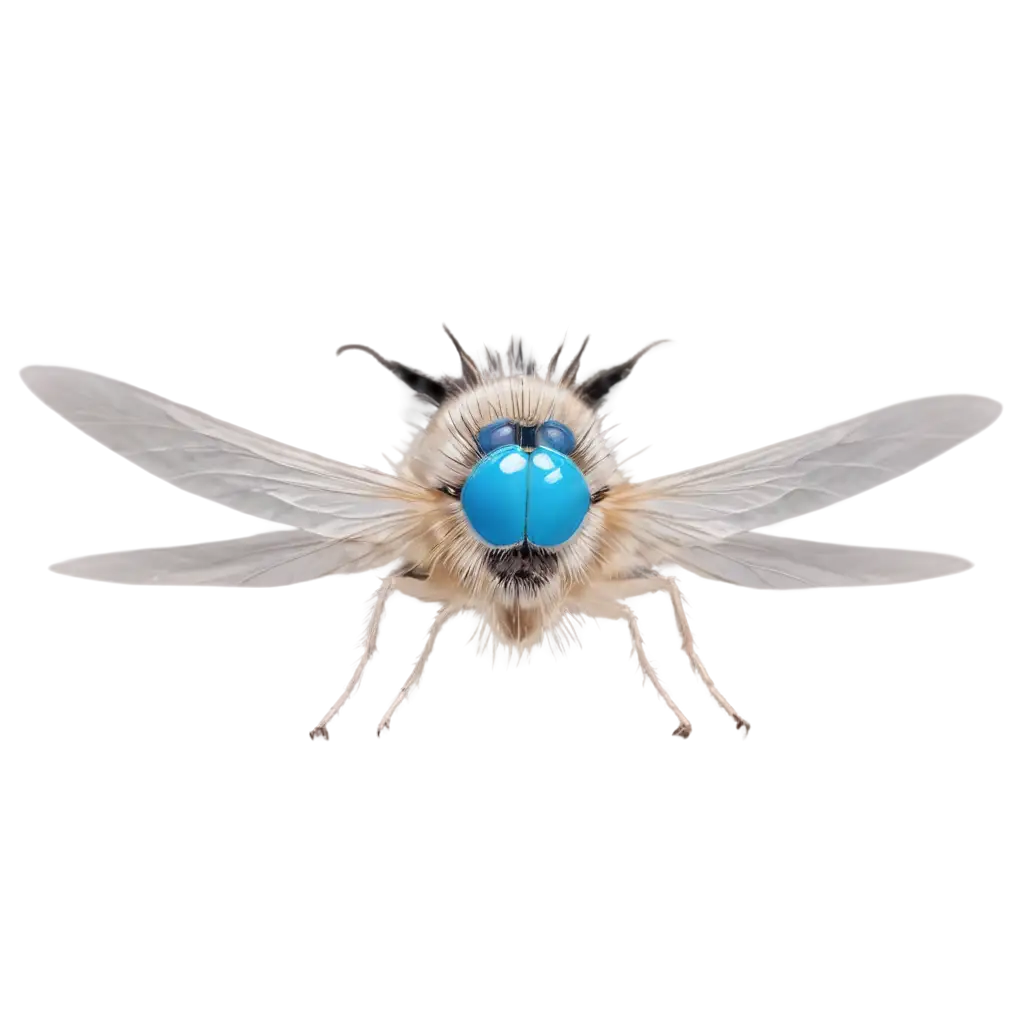 Exquisite-PNG-Image-of-a-White-Fly-with-Blue-Eyes-AI-Art-Prompt