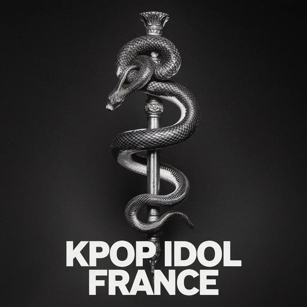 serpent and as text 'kpop idol france'