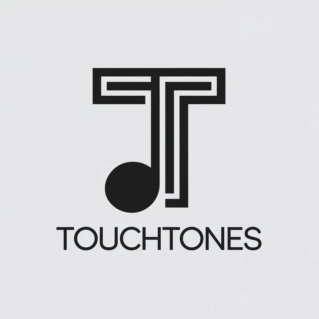 modern minimal ICONIC MONOGRAM DESIGN logo for RECORD LABEL 'TOUCHTONES'