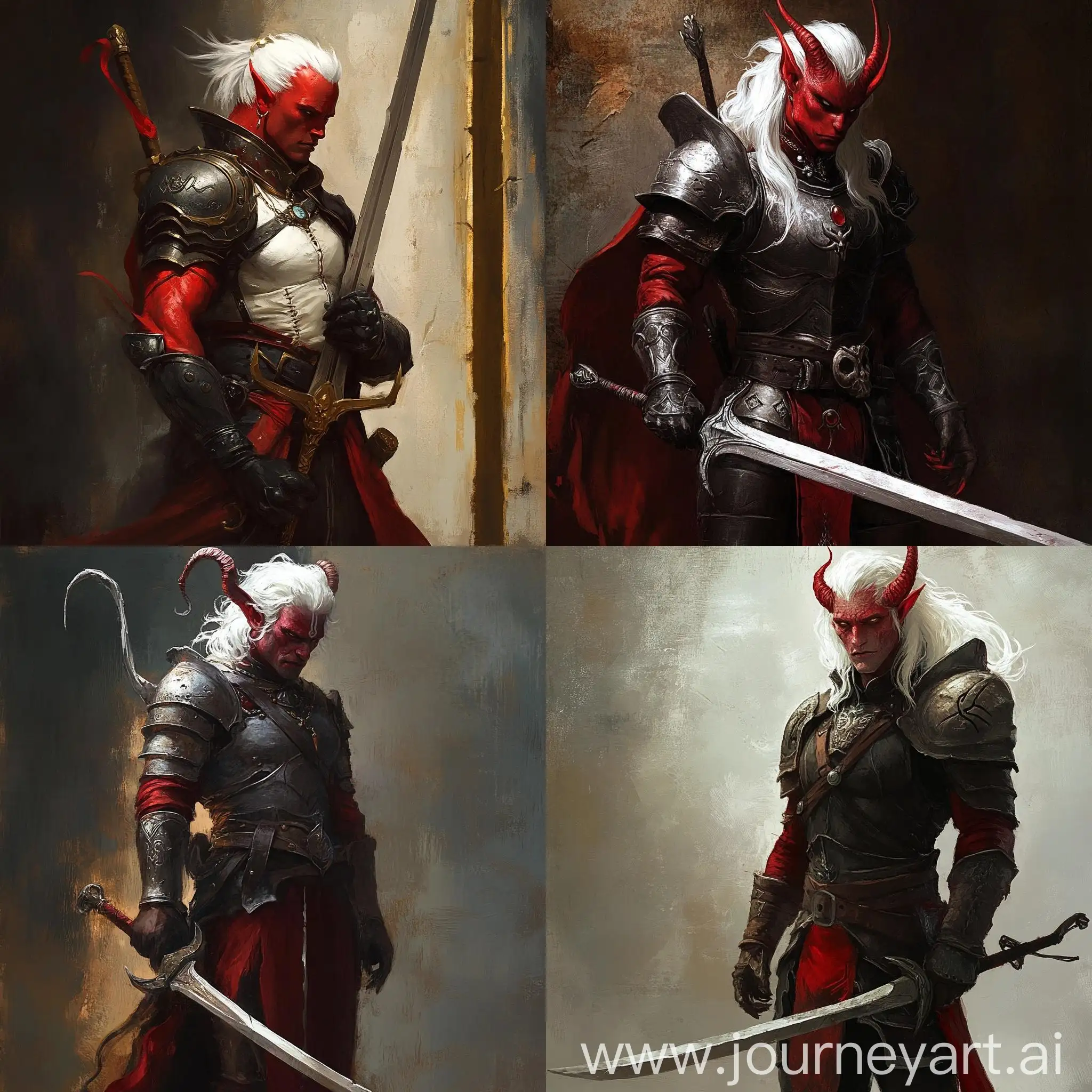 Tiefling-Warrior-in-Red-Armor-with-TwoHanded-Sword