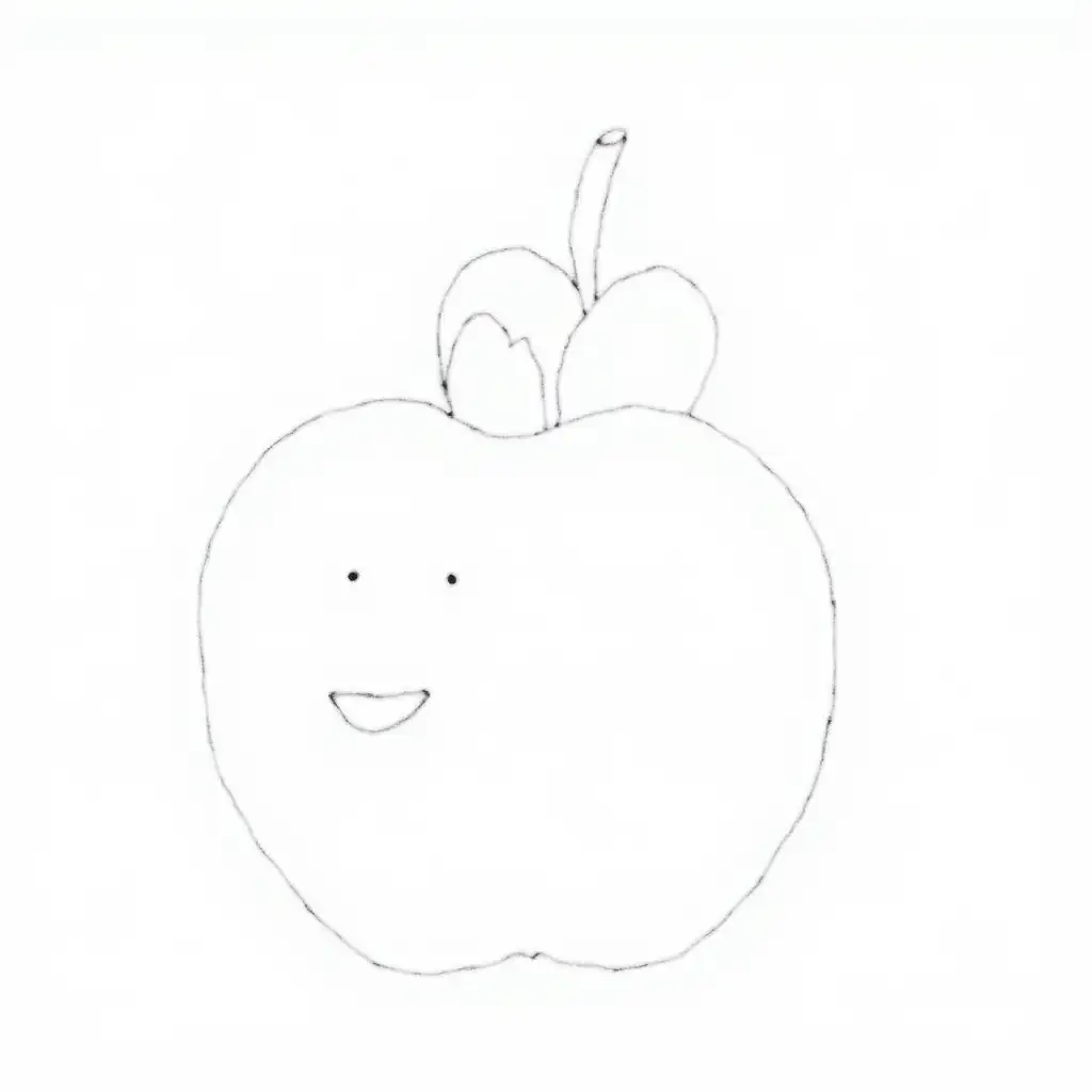 Cute-and-Funny-Apple-Coloring-Page-for-Kids