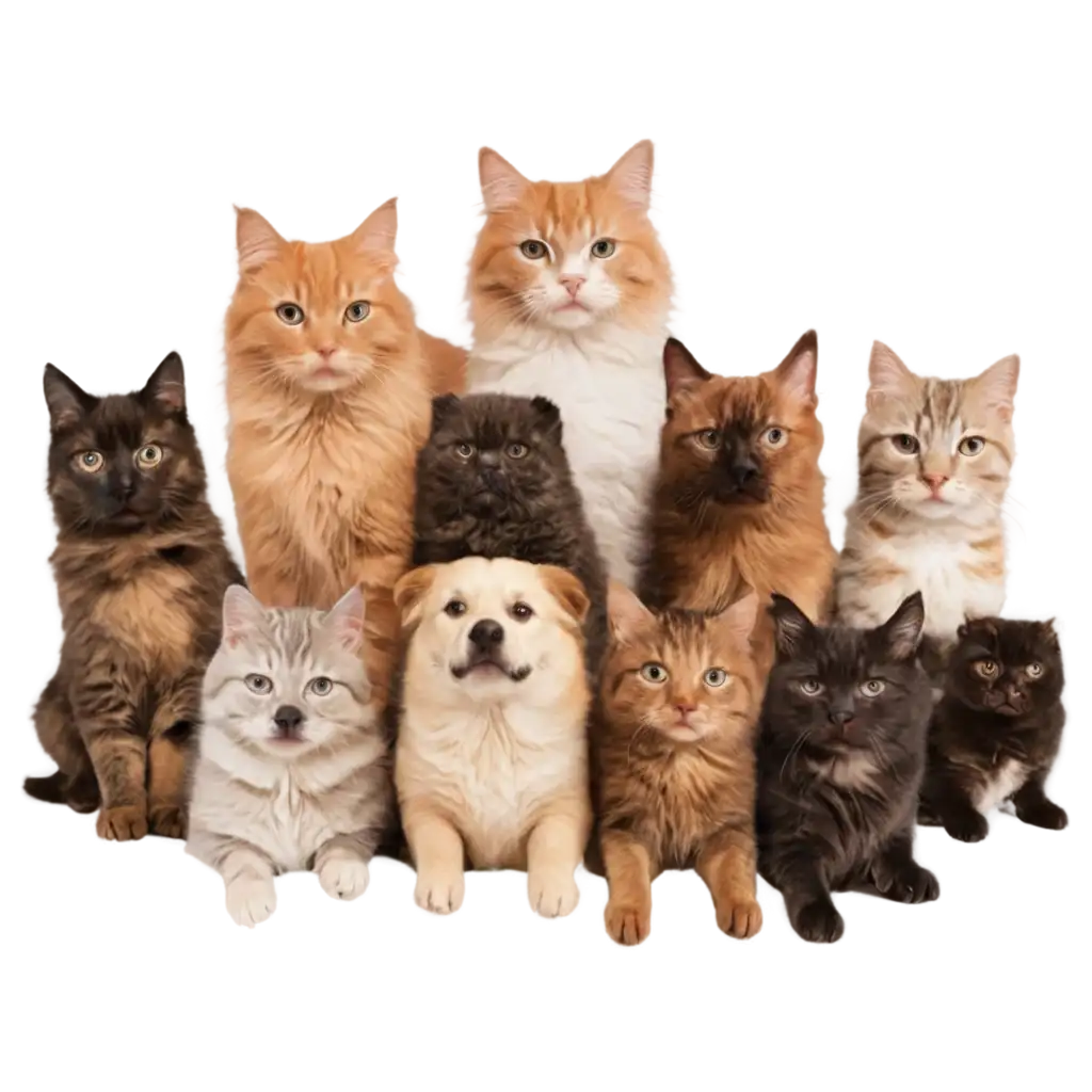 Melted-Cats-and-Dogs-PNG-Image-A-Unique-and-Playful-Design-for-Creative-Use