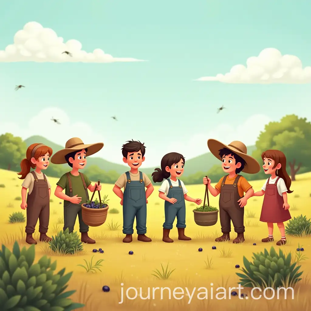 Farmers-Sharing-Jokes-and-Picking-Olives-in-the-Fields