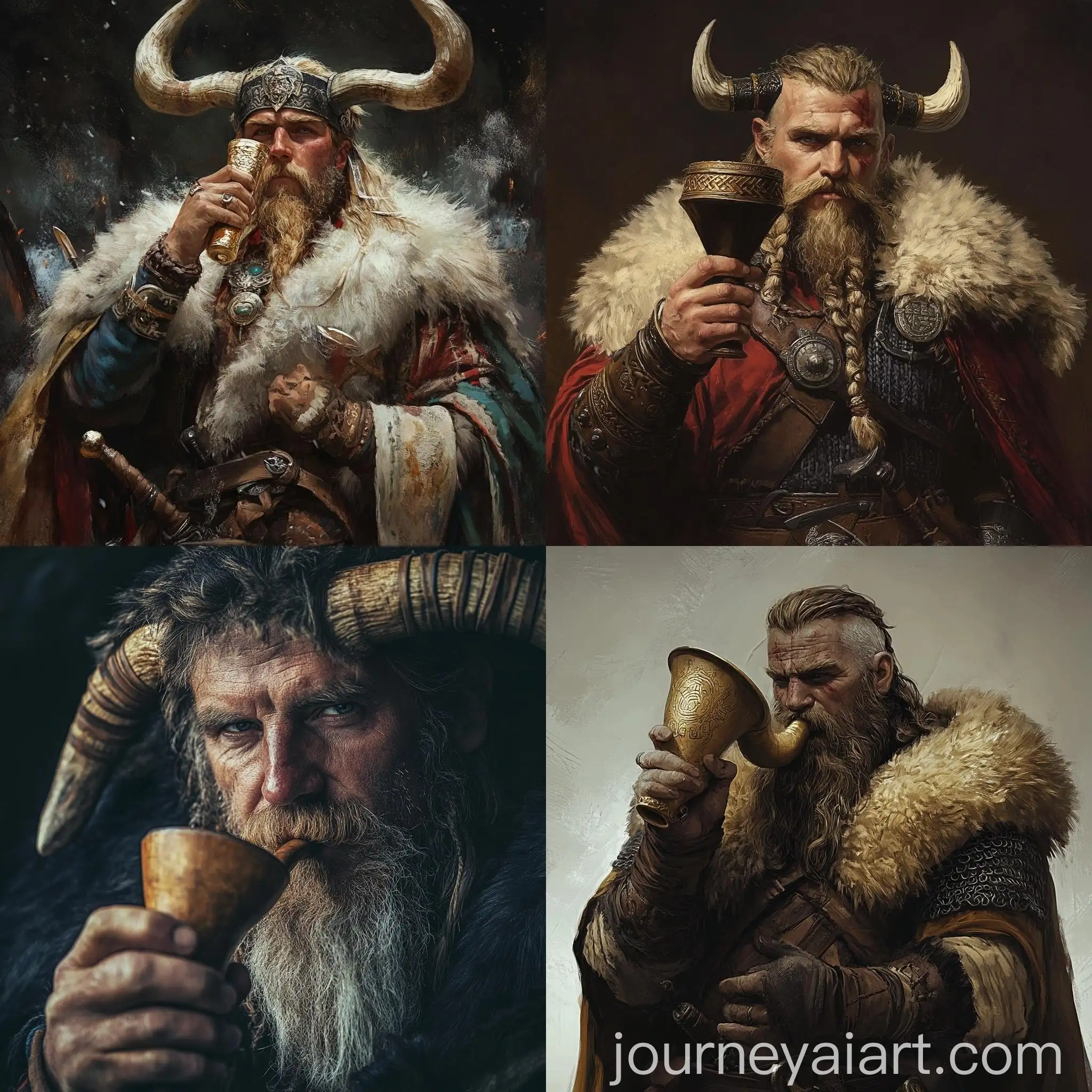 Traditional-Viking-Male-Holding-Drinking-Horn