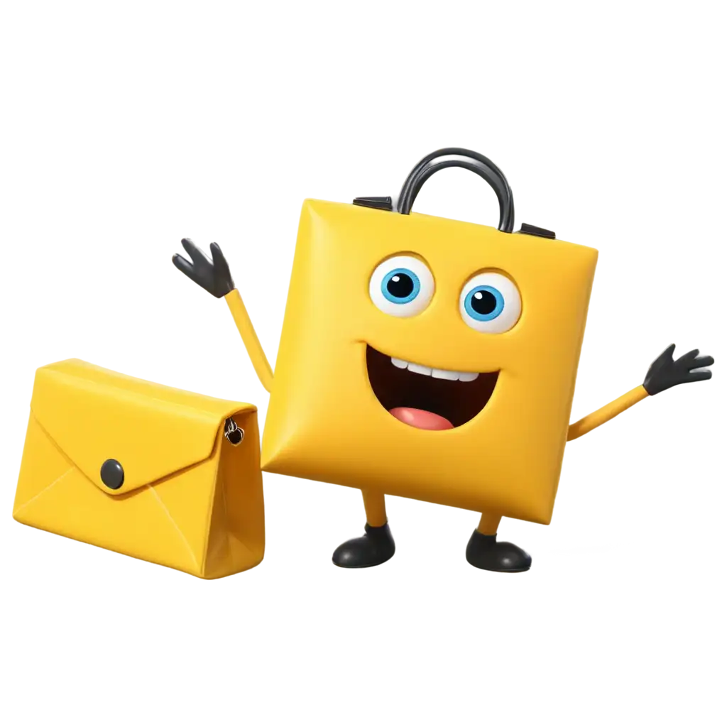 3D-Yellow-Square-Bag-Mascot-PNG-Image-Cheerful-Character-with-Blue-Eyes-and-Happy-Features