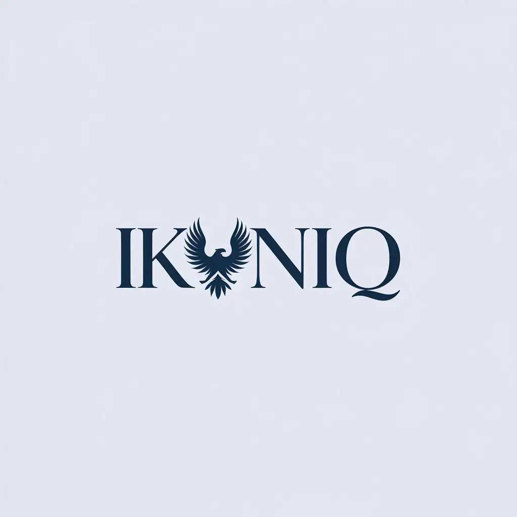 LOGO Design For Ikoniq Minimalistic Eagle Emblem for Legal Industry