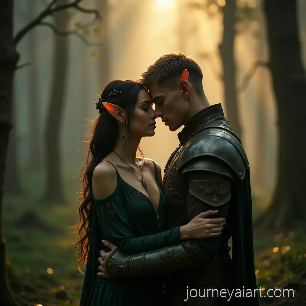 AI-Image-Prompt-ExpansionElven-Lovers-Embracing-in-Misty-Forest-at-Dawn