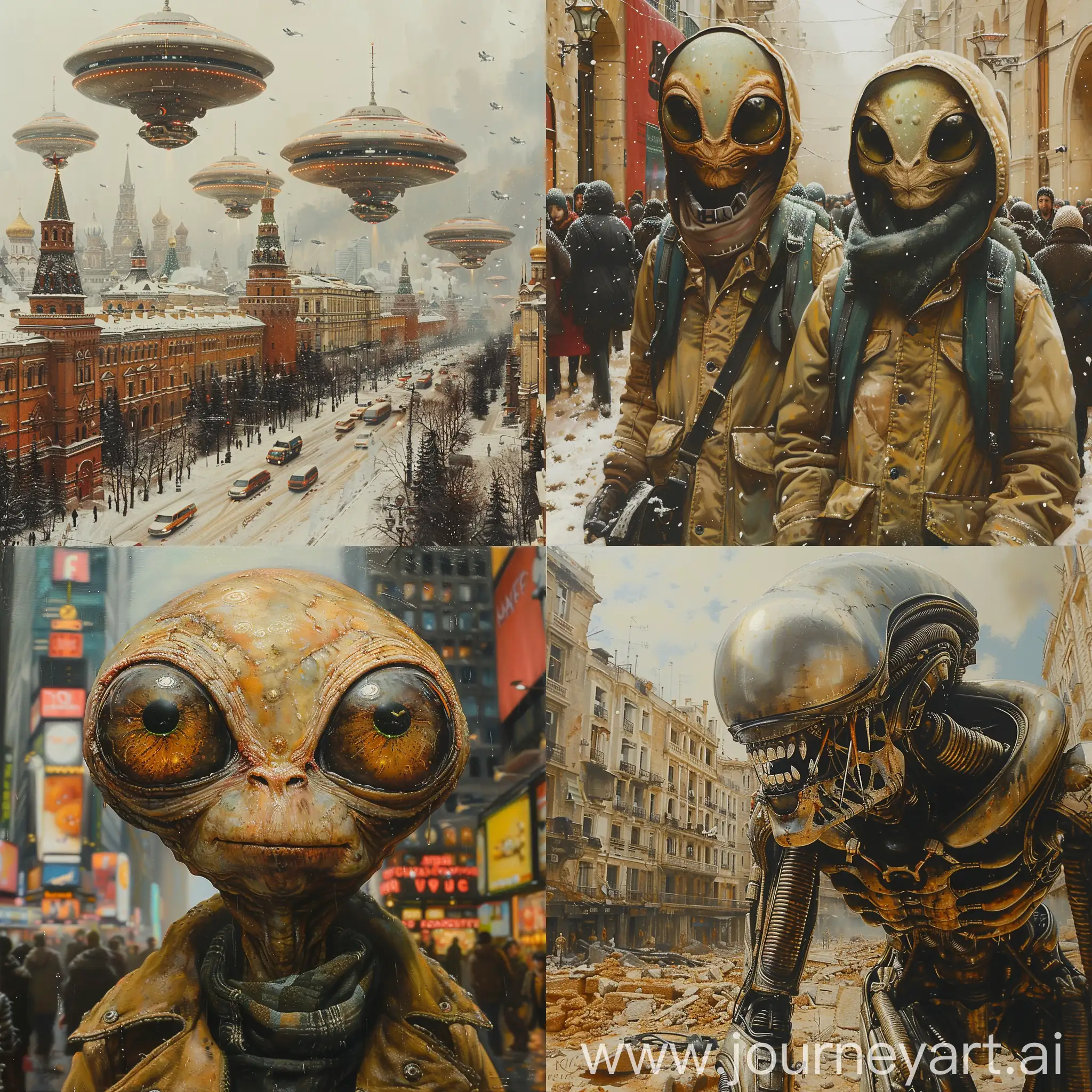 Hyperrealistic-Aliens-in-Moscow-Oil-Painting