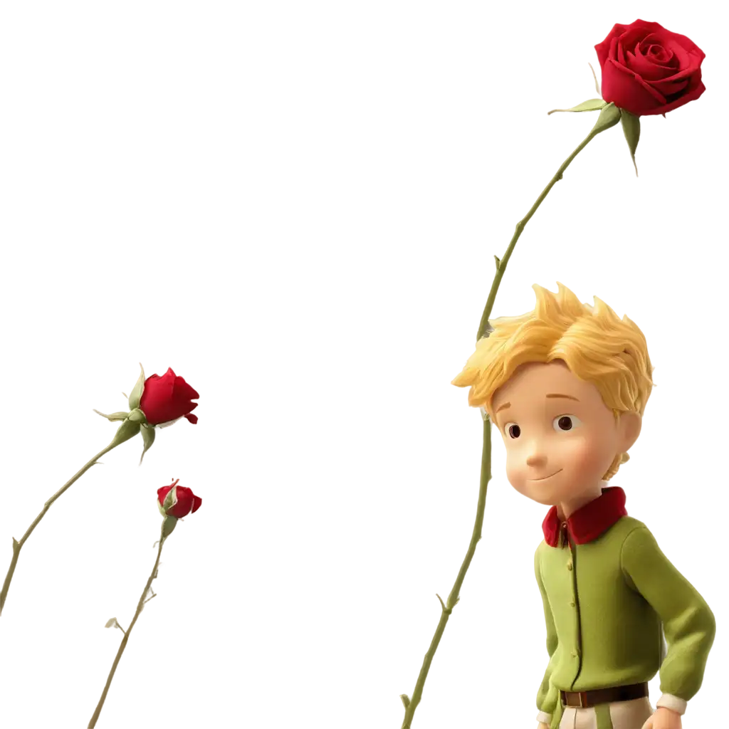 Little-Prince-and-Rose-PNG-Image-A-Captivating-Symbol-of-Love-and-Adventure